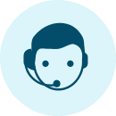 Call-center support in three languages